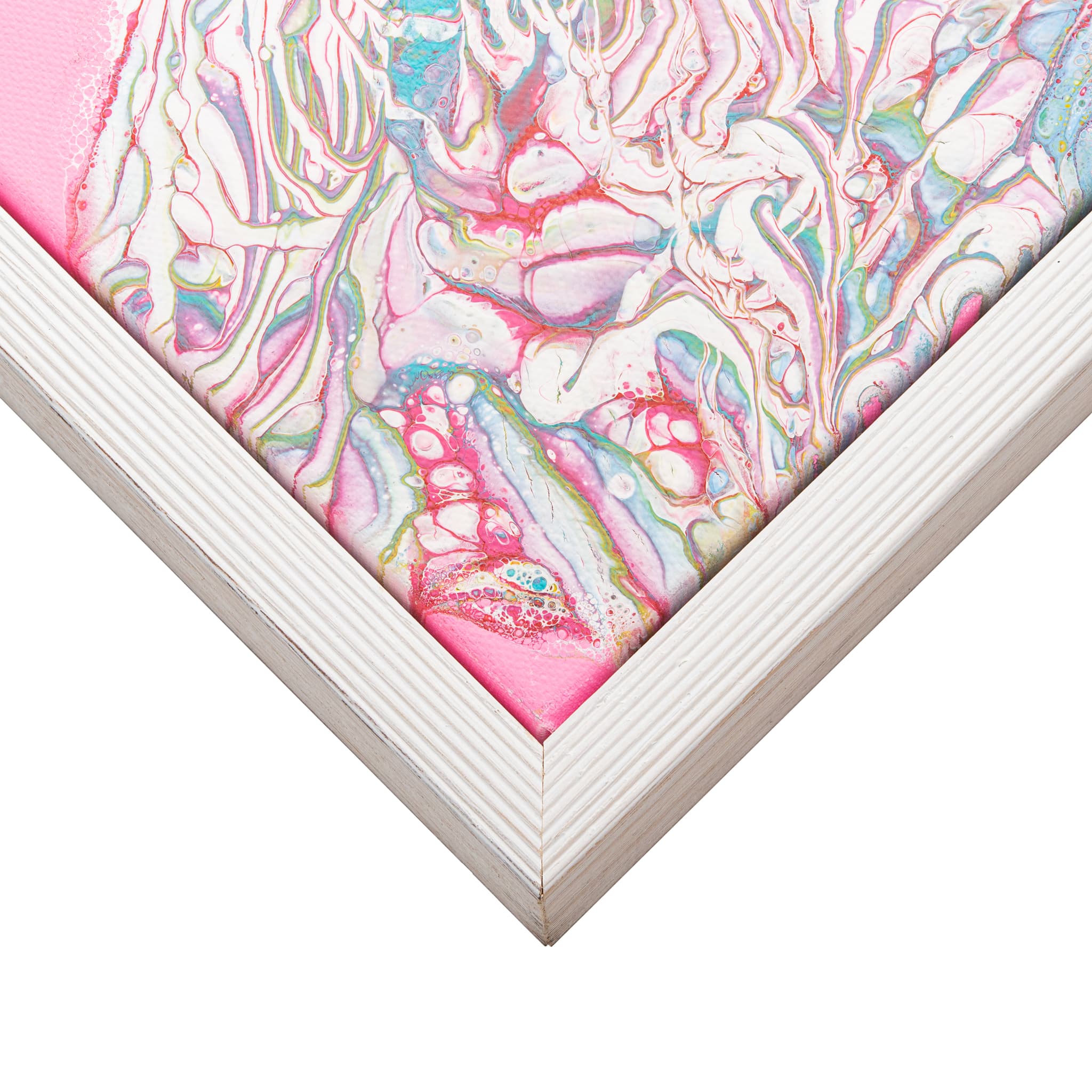 White Canvas Float Frame - Bright and airy display