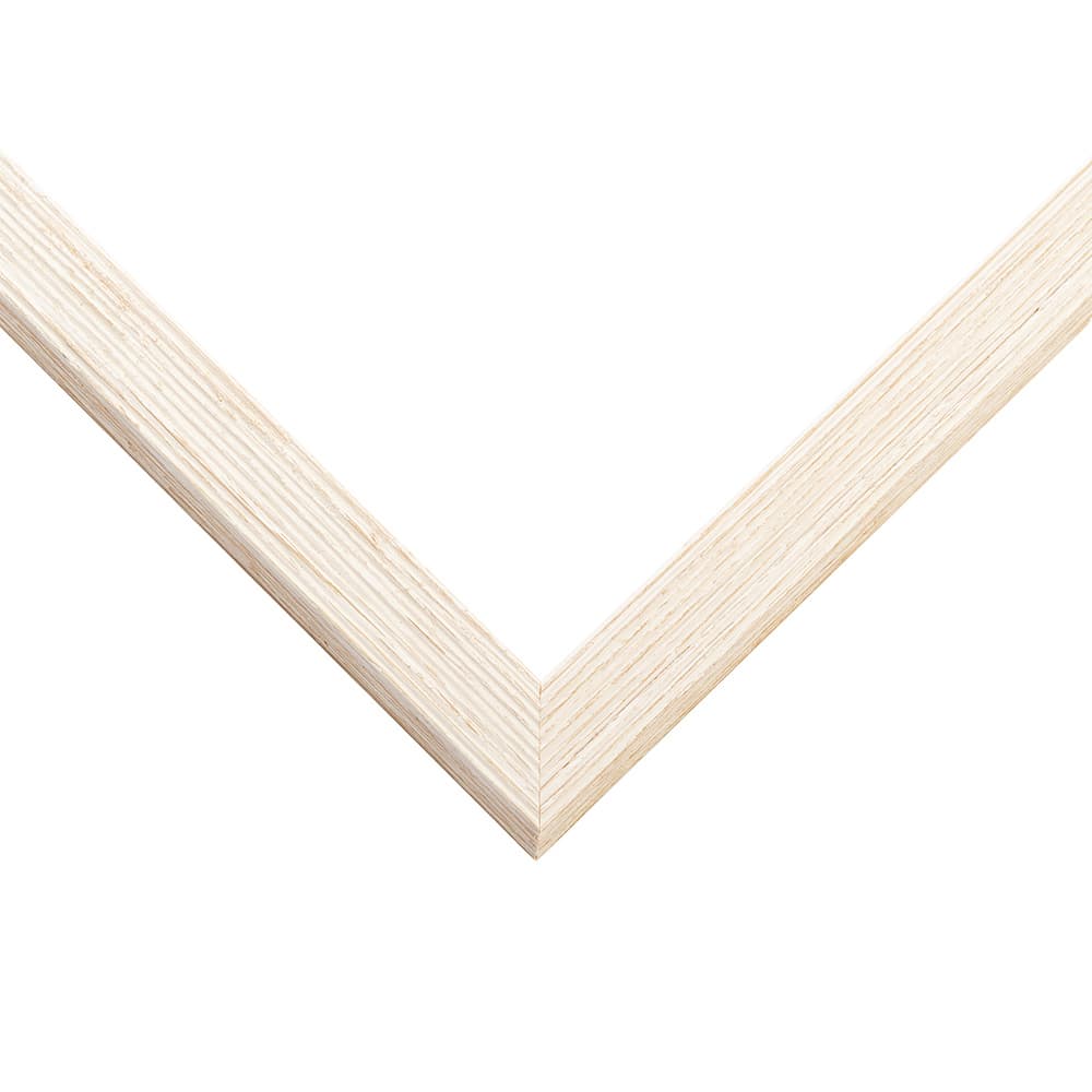 Natural Maple Deep corner detail showing precision mitered joint with ribbed barn wood texture and 1 inch moulding width with 1 inch usable depth perfect for coastal farmhouse shadowbox displays