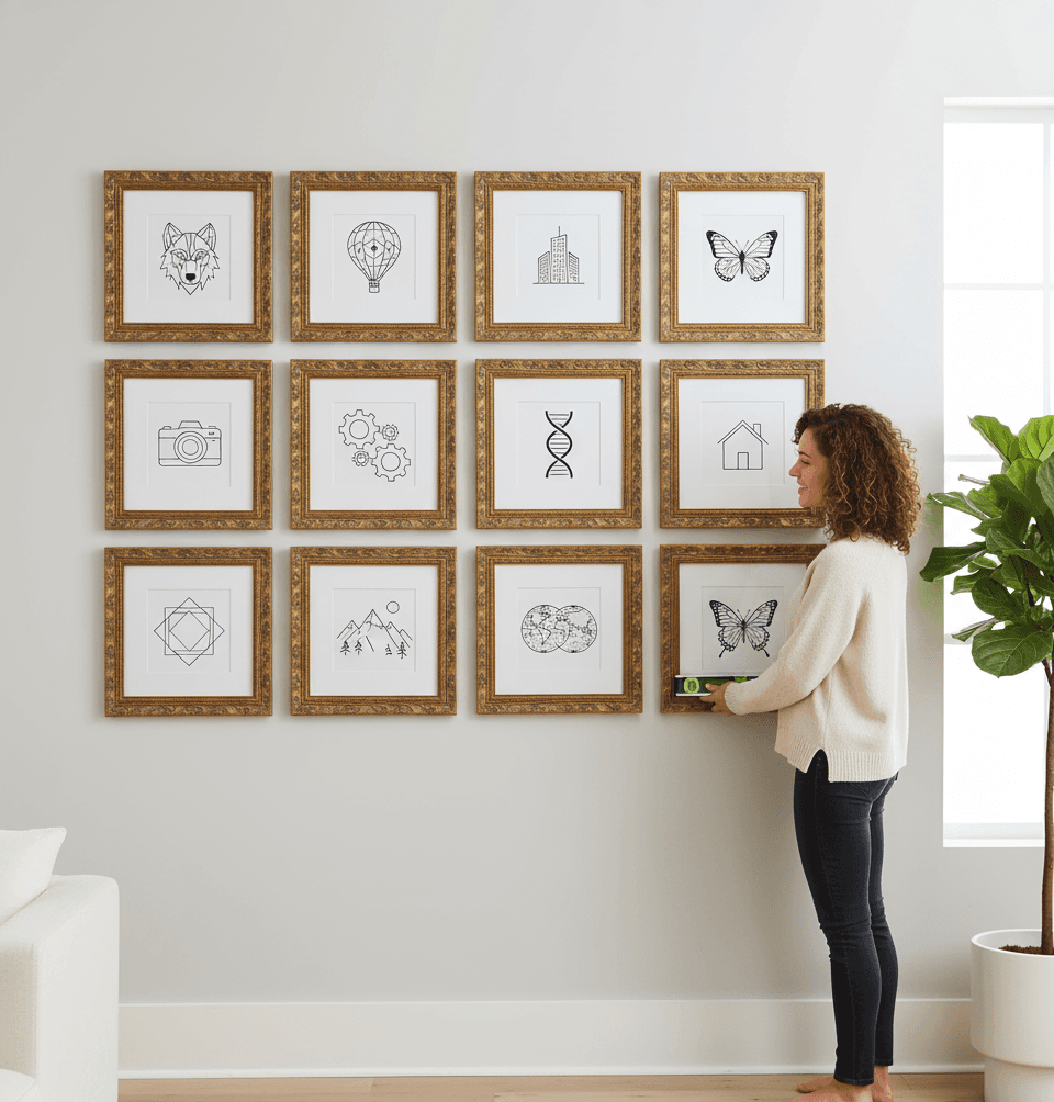 Antique gold frame with opulent scrollwork detailing and classical vine patterns displayed in luxury setting showcasing wide 2 inch moulding with rich gold and bronze accents perfect for fine art and museum displays