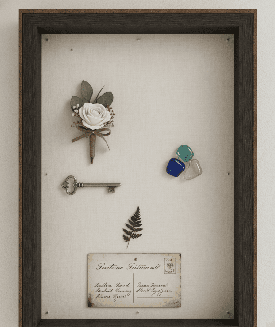 Modern Brown Standard Depth lifestyle image showing shadowbox display