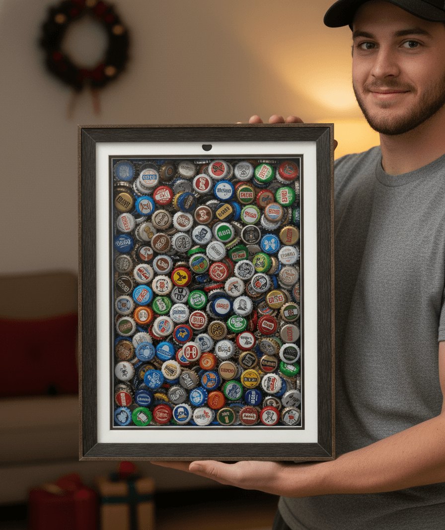 Modern Brown Standard Depth lifestyle image showing shadowbox display