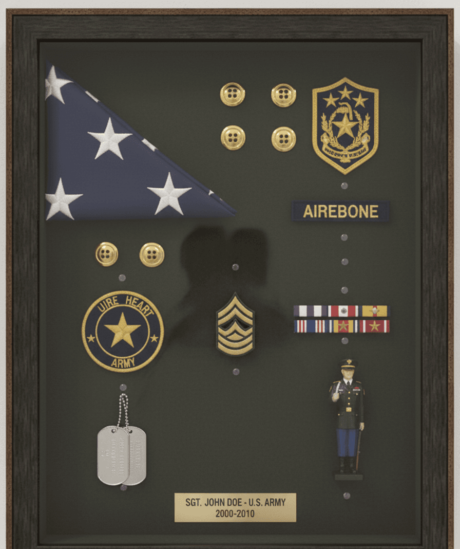 Modern Brown Standard Depth lifestyle image showing shadowbox display