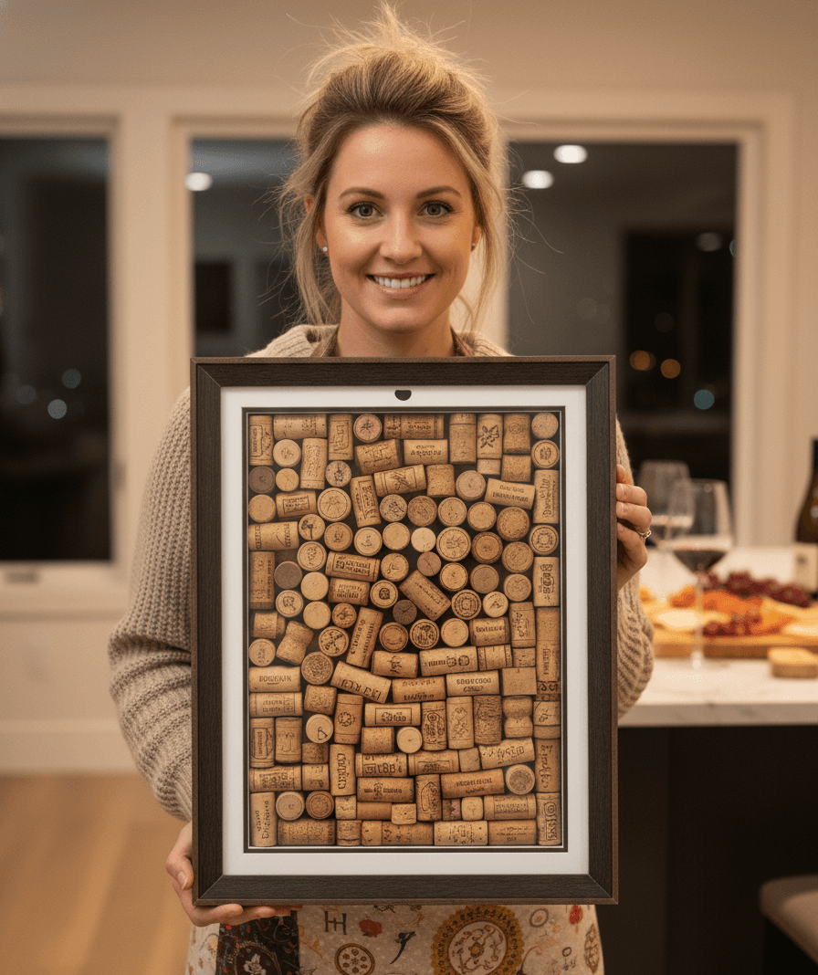 Modern Brown Standard Depth lifestyle image showing shadowbox display