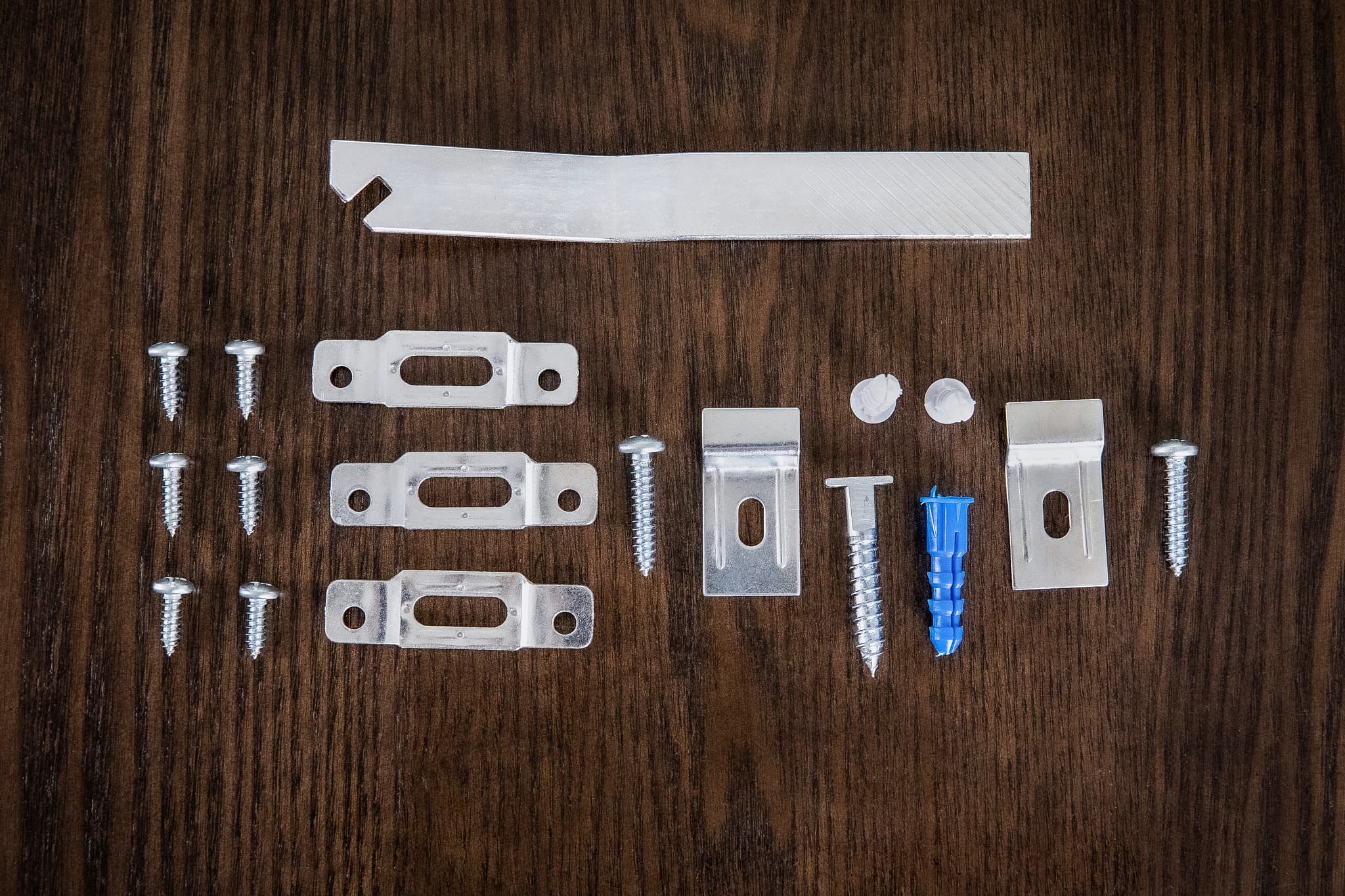 Anti-theft security hardware kit with tamper-proof mounting system